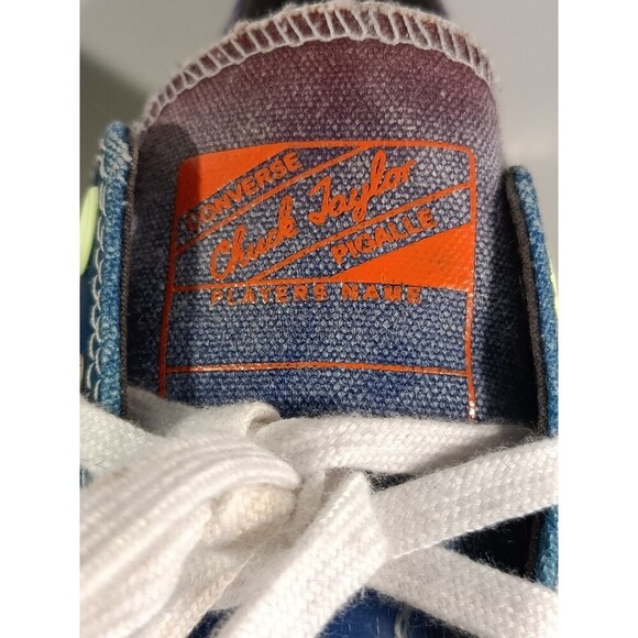 Pigalle X Converse Chuck 70 Shoes Men's 8 Low Top Blue Lightning Storm - Picture 5 of 14